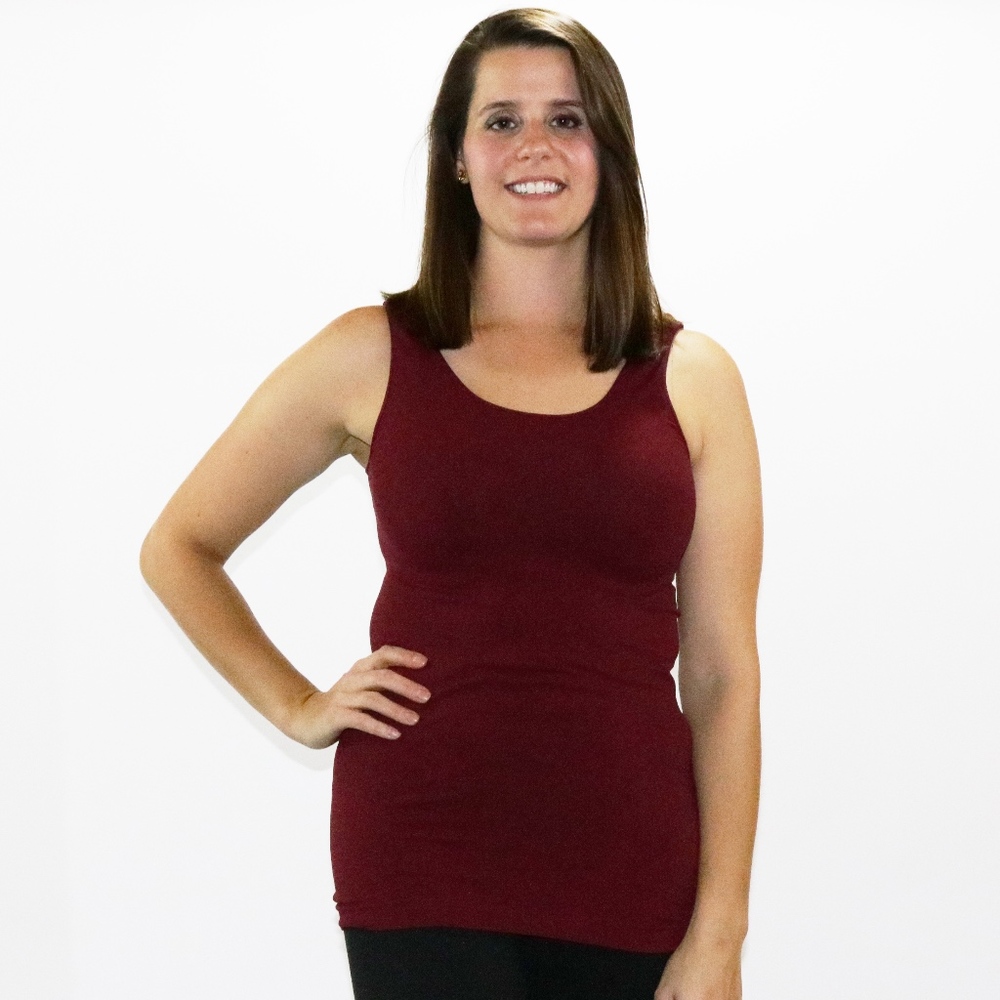 Skinny Tee Cranberry Tank Top